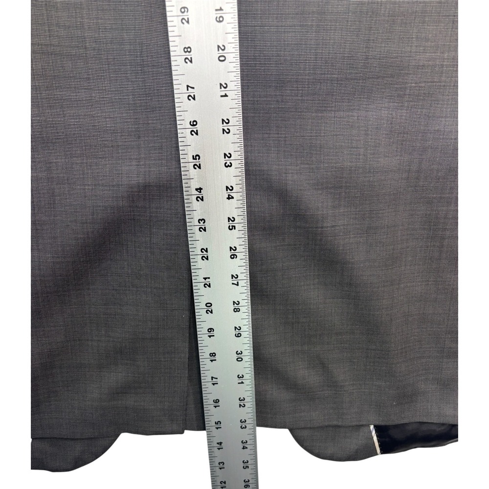 Gray Nailhead 54T 54L Blazer Jacket Sport Suit Coat 100% Wool All Season Mens - Picture 9 of 11